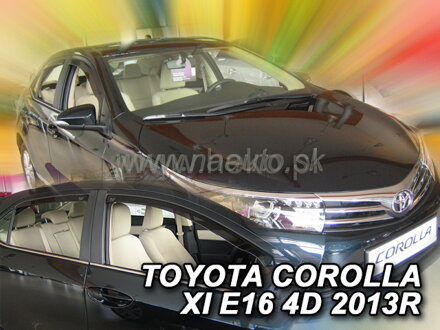 Deflektory TOYOTA COROLLA E16 (XI gen) 4d 2013r-> (+zadní) SEDAN