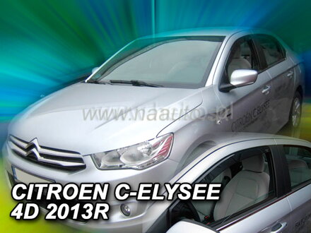 Deflektory CITROEN C-ELYSEE 4D 2013R->