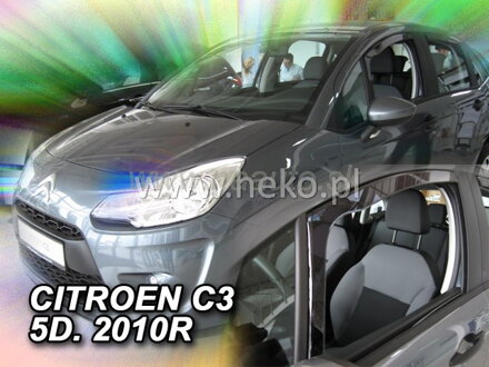 Deflektory CITROEN C3 5d 03/2010r. a výš