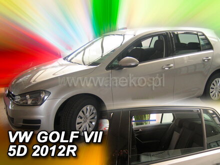 Deflektory VW GOLF VII 5d  2012r. a výš (+zadní)