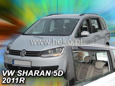 Deflektory VW SHARAN  10/2010r. a výš (+zadní) / SEAT ALHAMBRA 5D 2010R-> (+zadní)