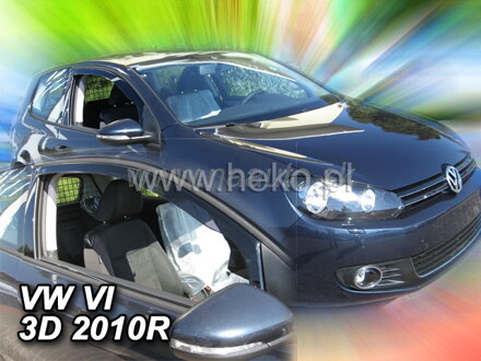 Deflektory VW GOLF VI  3d  2009r. a výš