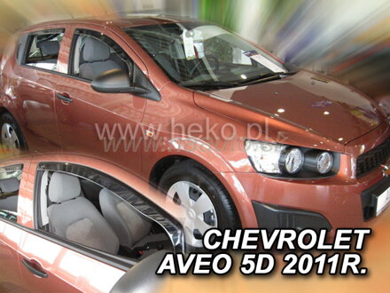 Deflektory CHEVROLET AVEO  4/5d 2011r. a výš