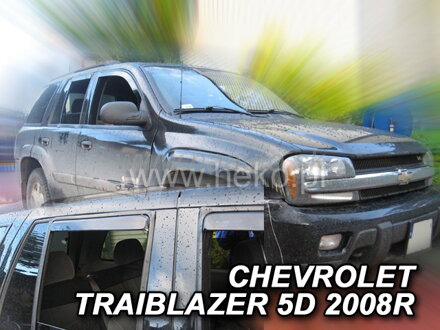 Deflektory CHEVROLET TRAIBLAZER 5D 2002-2009r (+zadní)