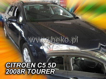 Deflektory CITROEN C5 5d 2008r. a výš (+zadní) TOURER