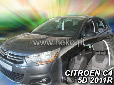 Deflektory CITROEN C4 II 5d 12/2010r. a výš