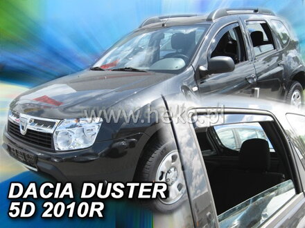 Deflektory DACIA DUSTER 5D 2010R. a výš (+zadní)