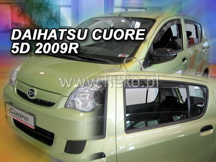 Deflektory DAIHATSU COURE VII 5D 2007R. a výš (+zadní)