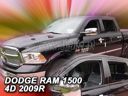 Deflektory DODGE RAM 4D 2009R.-> (+zadní) (IVgen)