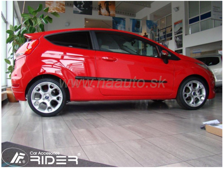 Ochranné lišty dveří Ford Fiesta VII 3D 08R a výš htb, MODEL F-25