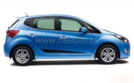 Ochranné lišty dveří Hyundai ix20 5D 10R a výš, MODEL F-33