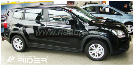 Ochranné lišty dveří Chevrolet Orlando 10R a výš, MODEL F-34