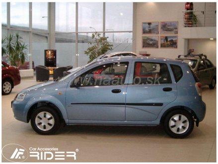 Ochranné lišty dveří Chevrolet Aveo HB 04-10R hdt, MODEL F-5