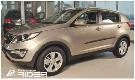 Ochranné lišty dveří  Kia Sportage III 10R a výš, MODEL F-32