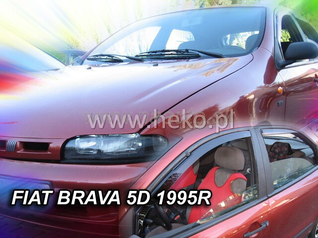 Deflektory FIAT BRAVA  5D 1995R.  a výš  (+zadní)