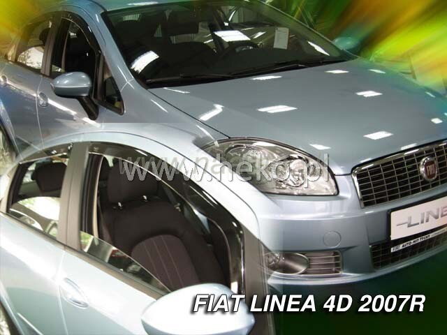 Deflektory FIAT LINEA 4D 2007R  a výš (+zadní)