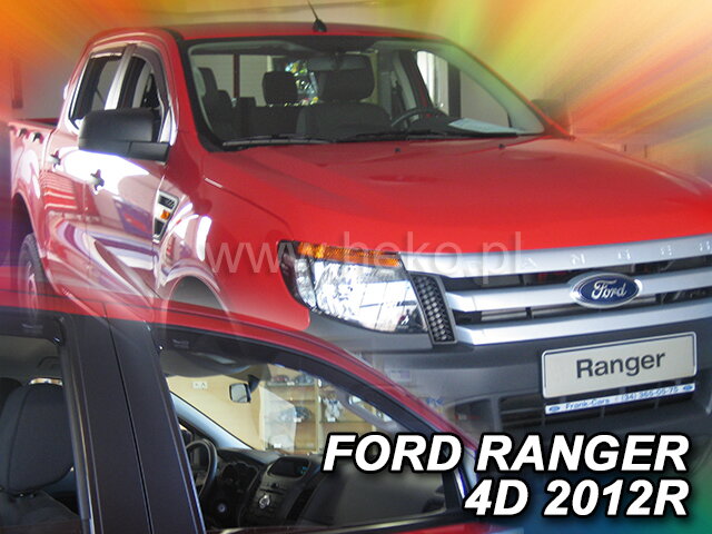 Deflektory FORD RANGER 4D 2012R a výš Deflektory FORD RANGER 4D 2012R a výš