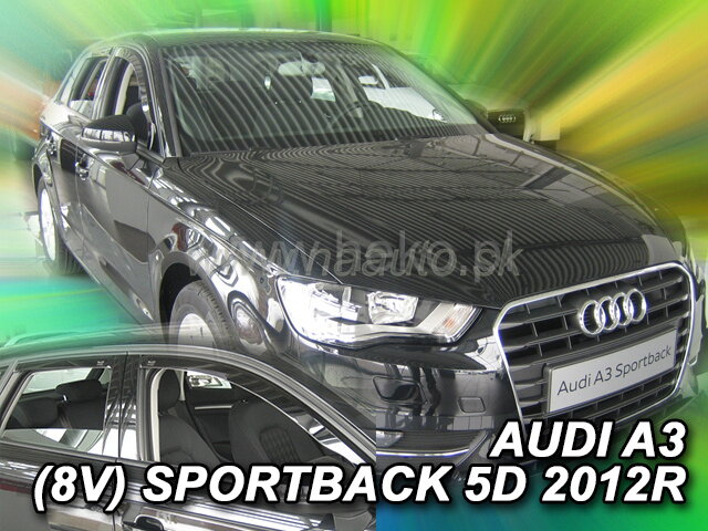 Deflektory AUDI A3 (V8) SPORTBACK 5D 2012R-> (+zadní) Deflektory AUDI A3 (V8) SPORTBACK 5D 2012R-> (+zadní)