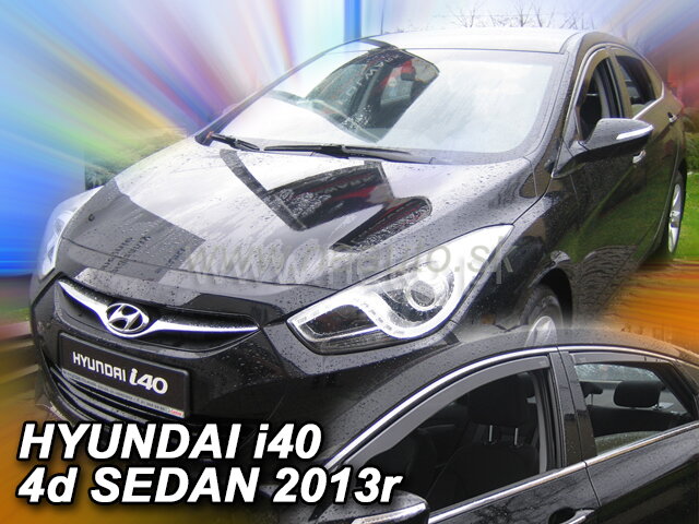 Deflektory HYUNDAI i40 4D 2011R->(+zadní ) SEDAN Deflektory HYUNDAI i40 4D 2011R->(+zadní ) SEDAN