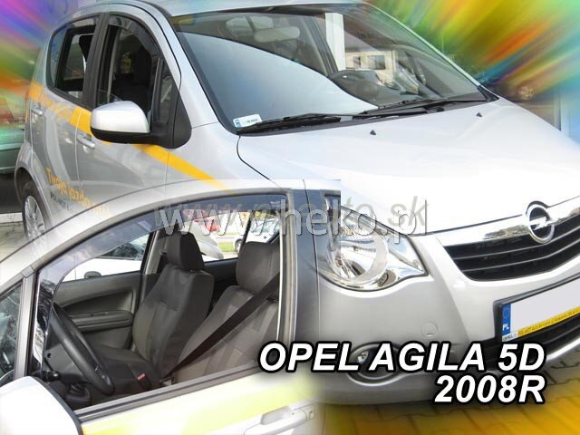 Deflektory OPEL AGILA 5d 2008r. a výš Deflektory OPEL AGILA 5d 2008r. a výš