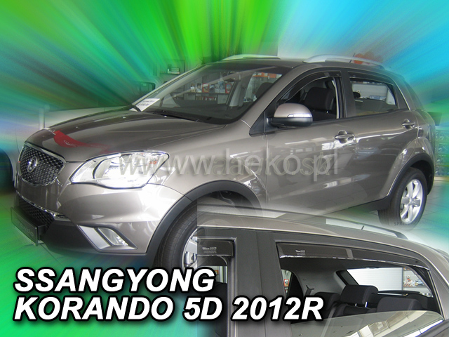 Deflektory SSANGYONG KORONDO 5D 2012R a výš (+zadní) Deflektory SSANGYONG KORONDO 5D 2012R a výš (+zadní)