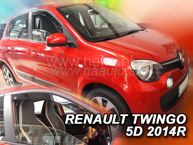 Deflektory RENAULT TWINGO 5D 2014R-> Deflektory RENAULT TWINGO 5D 2014R->