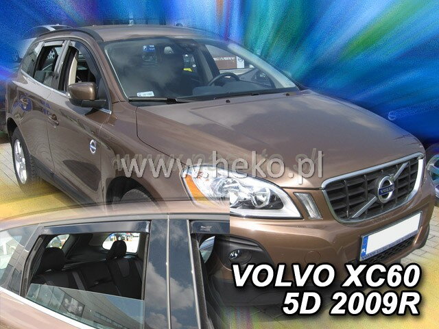 Deflektory VOLVO XC 60 5D 2008R. a výš (+zadní) Deflektory VOLVO XC 60 5D 2008R. a výš (+zadní)