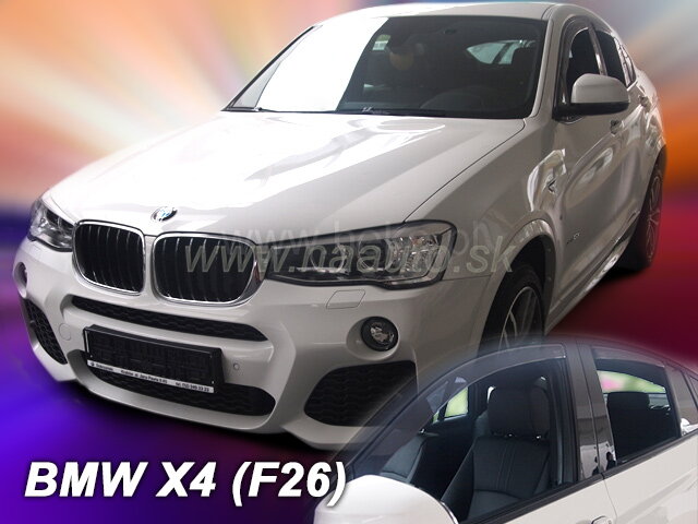 Deflektory BMW X4 (F26) 5D 2013R-> (+zadní)