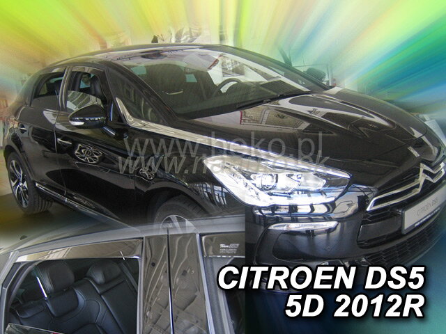 Deflektory CITROEN DS5 5d  2012r. a výš (+zadní)