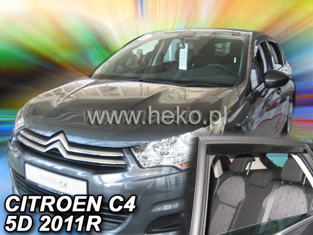 Deflektory CITROEN C4 II 5d 12/2010r. a výš (+zadní) Deflektory CITROEN C4 II 5d 12/2010r. a výš (+zadní)