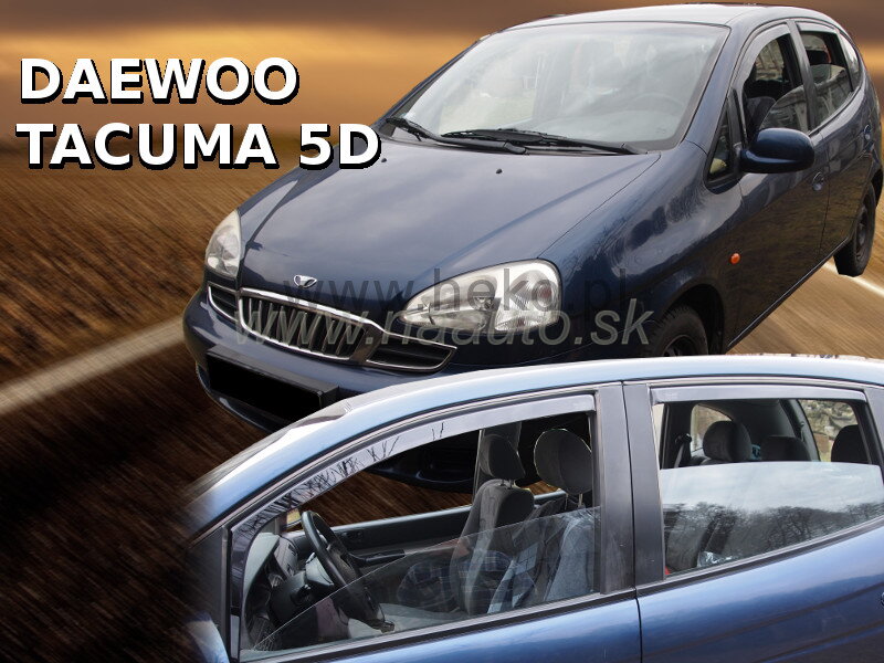 Deflektory DAEWOO TACUMA 5D 2000-2011R (+zadní) Deflektory DAEWOO TACUMA 5D 2000-2011R (+zadní)