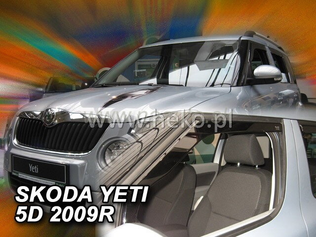 Deflektory ŠKODA YETI 5D 2009R. a výš Deflektory ŠKODA YETI 5D 2009R. a výš