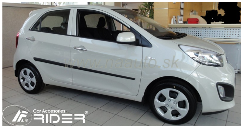 Ochranné lišty dveří Kia Picanto 5D 11R a výš, MODEL F-20 Ochranné lišty dveří Kia Picanto 5D 11R a výš, MODEL F-20