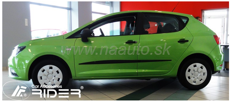 Ochranné lišty dveří Seat Ibiza V FL 12R a výš htb, MODEL F-26 Ochranné lišty dveří Seat Ibiza V FL 12R a výš htb, MODEL F-26