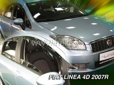 Deflektory FIAT LINEA 4D 2007R  a výš (+zadní)