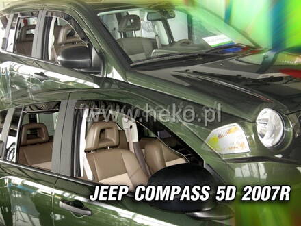 Deflektory JEEP COMPASS 5D 2007R  a výš