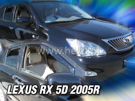 Deflektory LEXUS  RX 5D 2004-2009R. (XU30)  a výš (+zadní)