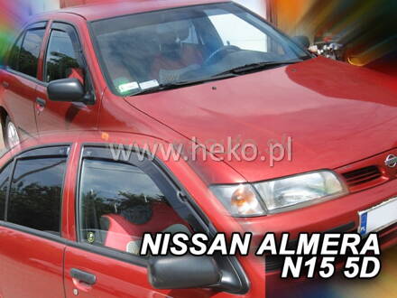 Deflektory NISSAN ALMERA  N-15, 4d / 5d  1995r.-2000r. (+zadní)