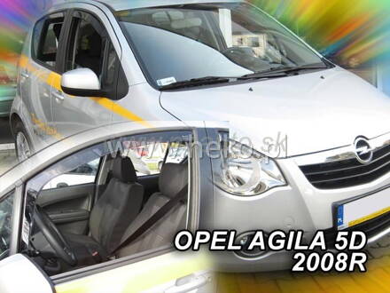 Deflektory OPEL AGILA  5d  2008r. a výš