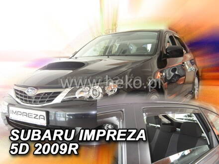 Deflektory SUBARU IMPREZA GH 5D 2008R. a výš (+zadní)
