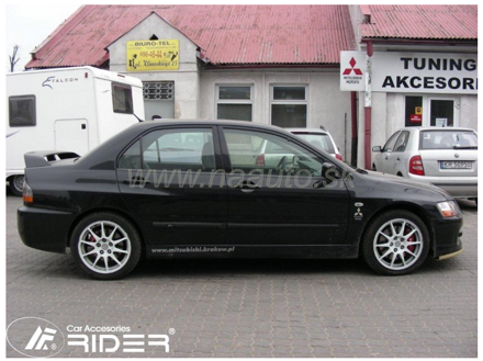 Ochranné lišty dveří Mitsubishi Lancer Evo 8 03-05R, MODEL F-14