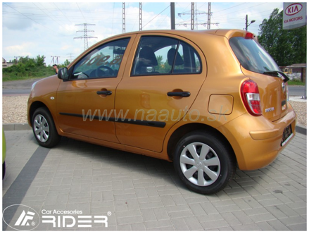 Ochranné lišty dveří Nissan Micra 5D 11R, MODEL F-14