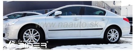 Ochranné lišty dveří Peugeot 508 sed/SW 10R a výš, MODEL F-16