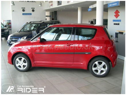 Ochranné lišty dveří Suzuki Swift 3D 05-10R htb, MODEL F-13