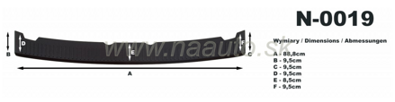 Nášlap kufru Hyunda i10 11-12R, MODEL N-0019