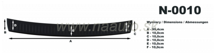 Nášlap kufru VW Passat Combi B6 06-10R, MODEL N-0010