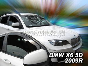 Deflektory BMW X6 (E71) 5D 2007R.  a výš (+zadní)