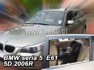 Deflektory BMW  seria 5  E 61 5D 2004-2010R. (+zadní) COMBI