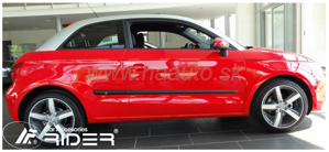 Ochranné lišty dveří Audi A1 2010 R a výš,  MODEL F-25