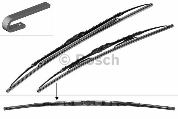 Stěrače 530+475 mm BO 3397001584, BOSCH Stěrače 530+475 mm BO 3397001584, BOSCH